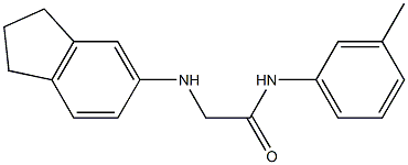 2-(2,3-dihydro-1H-inden-5-ylamino)-N-(3-methylphenyl)acetamide Struktur