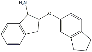 2-(2,3-dihydro-1H-inden-5-yloxy)-2,3-dihydro-1H-inden-1-amine Struktur