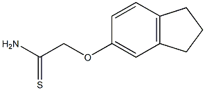 2-(2,3-dihydro-1H-inden-5-yloxy)ethanethioamide Struktur