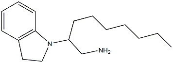 2-(2,3-dihydro-1H-indol-1-yl)nonan-1-amine Struktur