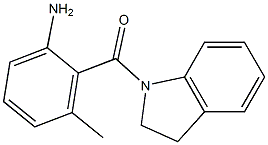 2-(2,3-dihydro-1H-indol-1-ylcarbonyl)-3-methylaniline Struktur