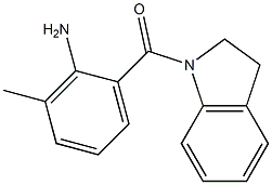 2-(2,3-dihydro-1H-indol-1-ylcarbonyl)-6-methylaniline Struktur