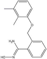 2-(2,3-dimethylphenoxymethyl)-N'-hydroxybenzene-1-carboximidamide Struktur