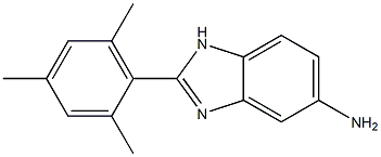 2-(2,4,6-trimethylphenyl)-1H-1,3-benzodiazol-5-amine Struktur