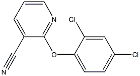 2-(2,4-dichlorophenoxy)pyridine-3-carbonitrile Struktur