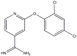 2-(2,4-dichlorophenoxy)pyridine-4-carboximidamide Struktur