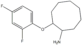 2-(2,4-difluorophenoxy)cyclooctan-1-amine Struktur