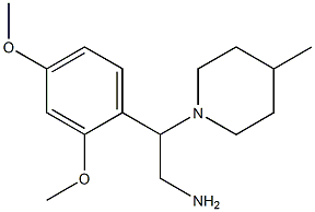 2-(2,4-dimethoxyphenyl)-2-(4-methylpiperidin-1-yl)ethanamine Struktur