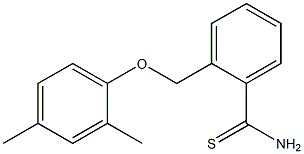 2-(2,4-dimethylphenoxymethyl)benzene-1-carbothioamide Struktur