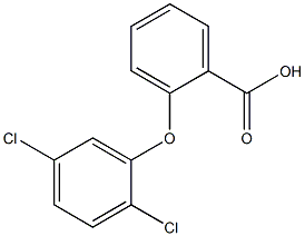 2-(2,5-dichlorophenoxy)benzoic acid Struktur