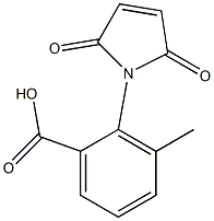 2-(2,5-dioxo-2,5-dihydro-1H-pyrrol-1-yl)-3-methylbenzoic acid Struktur