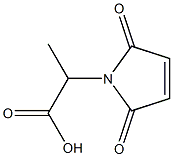 2-(2,5-dioxo-2,5-dihydro-1H-pyrrol-1-yl)propanoic acid Struktur