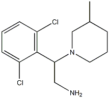 2-(2,6-dichlorophenyl)-2-(3-methylpiperidin-1-yl)ethan-1-amine Struktur