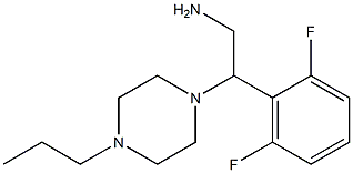 2-(2,6-difluorophenyl)-2-(4-propylpiperazin-1-yl)ethanamine Struktur