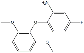 2-(2,6-dimethoxyphenoxy)-5-fluoroaniline Struktur