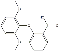 2-(2,6-dimethoxyphenoxy)benzoic acid Struktur