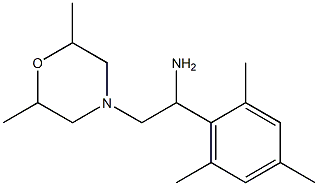 2-(2,6-dimethylmorpholin-4-yl)-1-mesitylethanamine Struktur