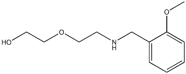 2-(2-{[(2-methoxyphenyl)methyl]amino}ethoxy)ethan-1-ol Struktur