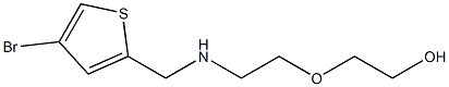 2-(2-{[(4-bromothiophen-2-yl)methyl]amino}ethoxy)ethan-1-ol Struktur