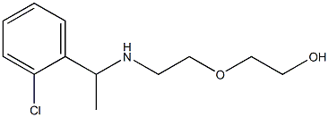 2-(2-{[1-(2-chlorophenyl)ethyl]amino}ethoxy)ethan-1-ol Struktur