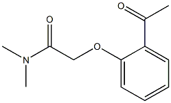 2-(2-acetylphenoxy)-N,N-dimethylacetamide Struktur