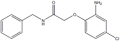 2-(2-amino-4-chlorophenoxy)-N-benzylacetamide Struktur