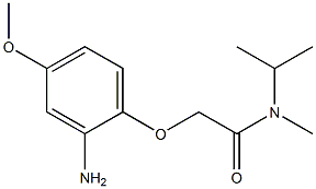 2-(2-amino-4-methoxyphenoxy)-N-methyl-N-(propan-2-yl)acetamide Struktur