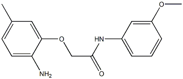 2-(2-amino-5-methylphenoxy)-N-(3-methoxyphenyl)acetamide Struktur