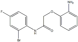 2-(2-aminophenoxy)-N-(2-bromo-4-fluorophenyl)acetamide Struktur