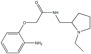 2-(2-aminophenoxy)-N-[(1-ethylpyrrolidin-2-yl)methyl]acetamide Struktur