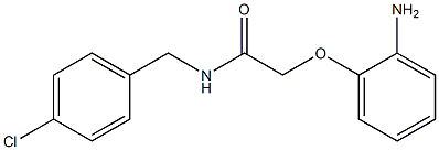 2-(2-aminophenoxy)-N-[(4-chlorophenyl)methyl]acetamide Struktur