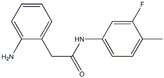 2-(2-aminophenyl)-N-(3-fluoro-4-methylphenyl)acetamide Struktur