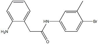 2-(2-aminophenyl)-N-(4-bromo-3-methylphenyl)acetamide Struktur