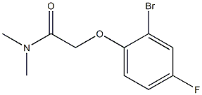 2-(2-bromo-4-fluorophenoxy)-N,N-dimethylacetamide Struktur