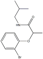 2-(2-bromophenoxy)-N-(2-methylpropyl)propanamide Struktur