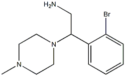 2-(2-bromophenyl)-2-(4-methylpiperazin-1-yl)ethanamine Struktur