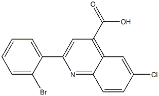 2-(2-bromophenyl)-6-chloroquinoline-4-carboxylic acid Struktur