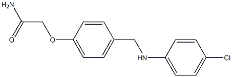 2-(4-{[(4-chlorophenyl)amino]methyl}phenoxy)acetamide Struktur