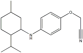 2-(4-{[5-methyl-2-(propan-2-yl)cyclohexyl]amino}phenoxy)acetonitrile Struktur