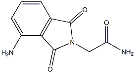 2-(4-amino-1,3-dioxo-2,3-dihydro-1H-isoindol-2-yl)acetamide Struktur