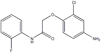 2-(4-amino-2-chlorophenoxy)-N-(2-fluorophenyl)acetamide Struktur