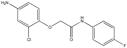 2-(4-amino-2-chlorophenoxy)-N-(4-fluorophenyl)acetamide Struktur