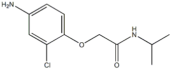 2-(4-amino-2-chlorophenoxy)-N-isopropylacetamide Struktur