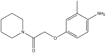 2-(4-amino-3-methylphenoxy)-1-(piperidin-1-yl)ethan-1-one Struktur