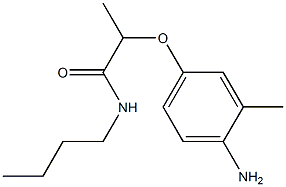 2-(4-amino-3-methylphenoxy)-N-butylpropanamide Struktur