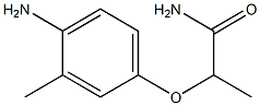 2-(4-amino-3-methylphenoxy)propanamide Struktur