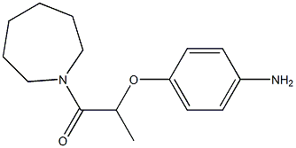 2-(4-aminophenoxy)-1-(azepan-1-yl)propan-1-one Struktur