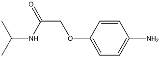 2-(4-aminophenoxy)-N-isopropylacetamide Struktur