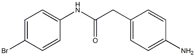 2-(4-aminophenyl)-N-(4-bromophenyl)acetamide Struktur