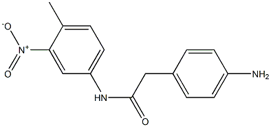 2-(4-aminophenyl)-N-(4-methyl-3-nitrophenyl)acetamide Struktur